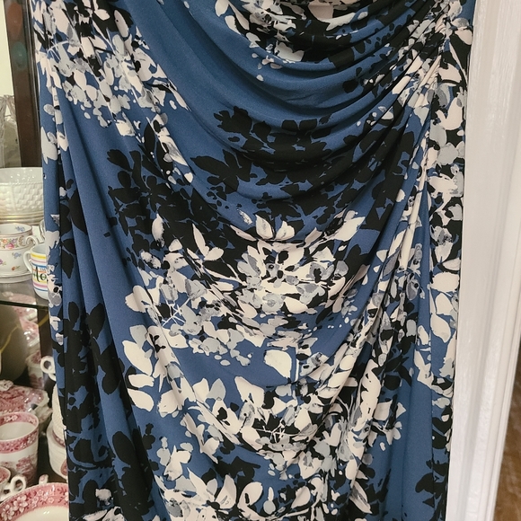 American Living Rouched Front Floral Dress size 12 - Picture 3 of 7